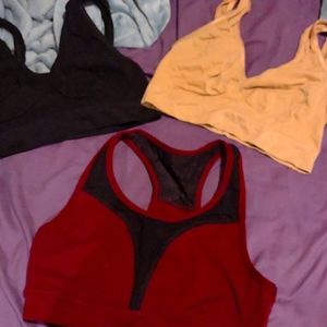 Popfit sexy sports bra with 2 bonus bras
